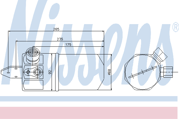 95318 Nissens ресивер-осушувач кондиціонера
