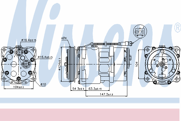 Компресор кондиціонера KTT090364 Thermotec