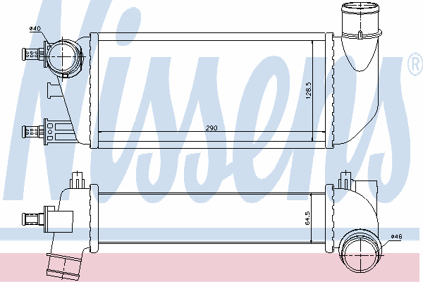 1560794 Ford радіатор интеркуллера