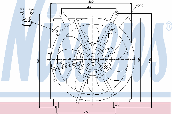 Дифузор радіатора охолодження, в зборі з двигуном і крильчаткою Toyota RAV4 2 (XA2) (Тойота Рав4)