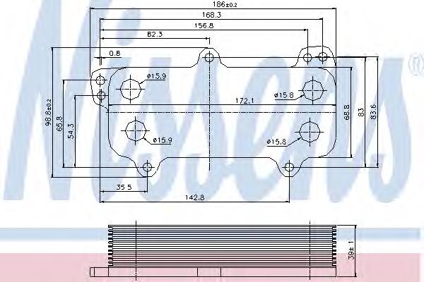 Купити 90684 Nissens Радіатор масляний