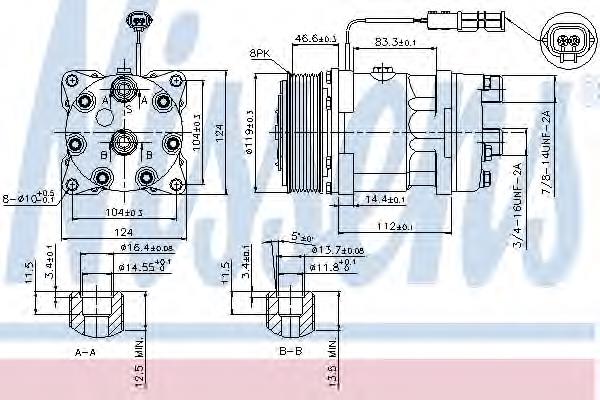 Компресор системи кондиціювання Nissens 89459 ціна, від 250.79 USD