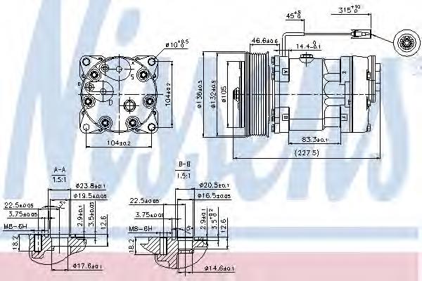 Компресор системи кондиціювання Nissens 89411 ціна, від 203.37 USD