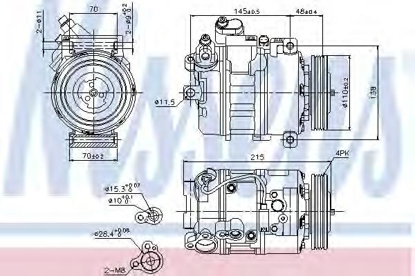 89417 Nissens Компресор холодоагенту
