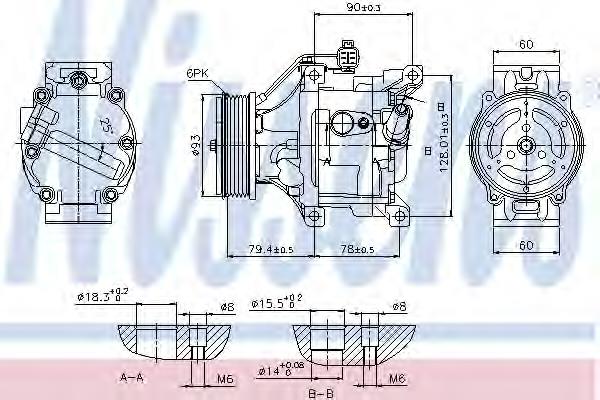 Купити 89530 Nissens Компресор кліматичної установки