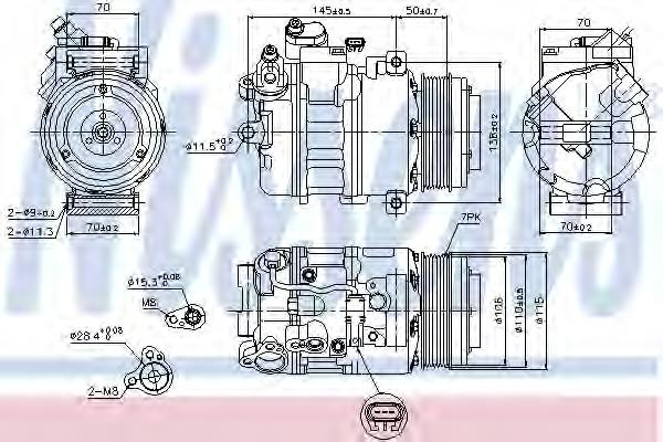 Насос кондиціонера Nissens 89574