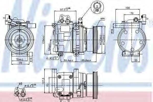 Насос кондиціонера Nissens 89290