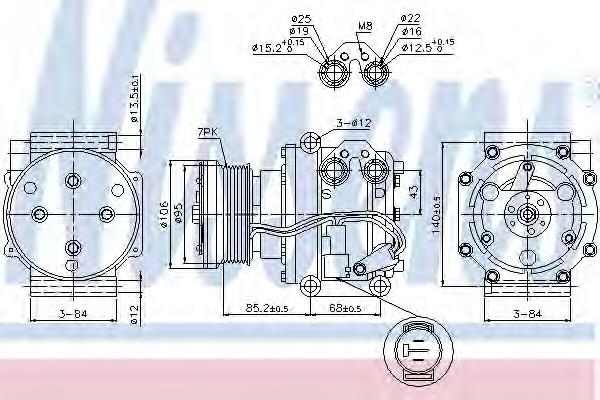89331 Nissens Компресор холодоагенту