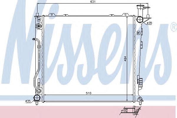 Радіатор основний Nissens 67465 ціна, від 159.27 USD