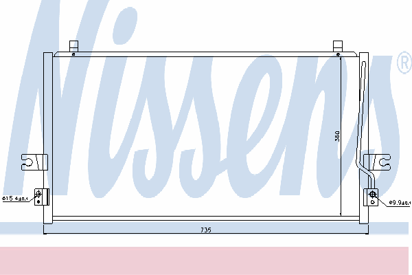 Конденсатор кондиціонера Nissens 94297 ціна, від 125.43 USD