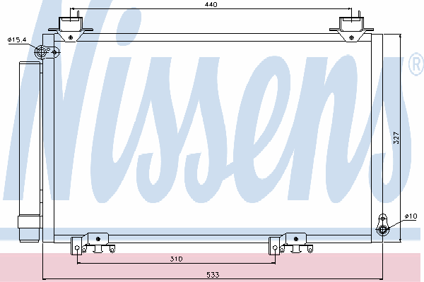 94516 Nissens радіатор охолодження двигуна