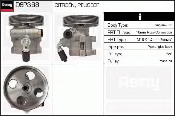 Насос гідропідсилювача керма Delco Remy DSP368