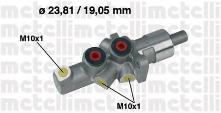 Циліндр головний гальма (Гідротормоз) Metelli 050177 ціна, від 65.24 USD
