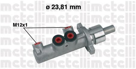 Циліндр головний гальма (Гідротормоз) Metelli 050355 ціна, від 61.45 USD