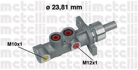 Циліндр головний гальма (Гідротормоз) Metelli 050358 ціна, від 54.27 USD