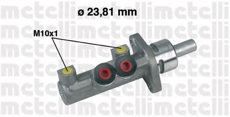 Циліндр головний гальма (Гідротормоз) Metelli 050412 ціна, від 44.69 USD