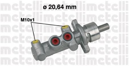 Циліндр головний гальма (Гідротормоз) Metelli 050396 ціна, від 51.07 USD
