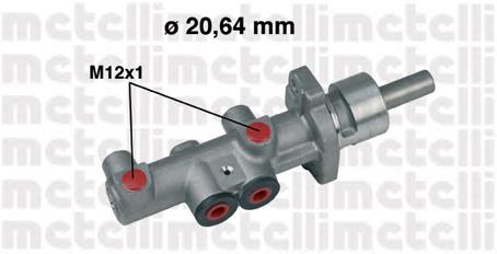 Циліндр головний гальма (Гідротормоз) Metelli 050404 ціна, від 35.59 USD