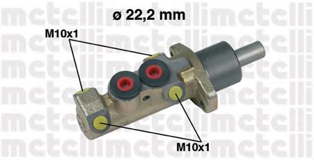 Циліндр головний гальма (Гідротормоз) Metelli 050228 ціна, від 36.40 USD