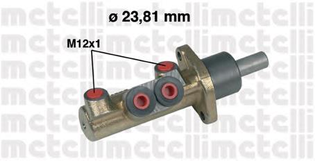 Циліндр головний гальма (Гідротормоз) Metelli 050311 ціна, від 36.54 USD