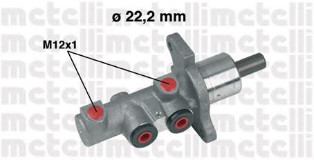 Циліндр головний гальма (Гідротормоз) Metelli 050293 ціна, від 39.27 USD