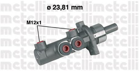 Циліндр головний гальма (Гідротормоз) Metelli 050280 ціна, від 36.11 USD