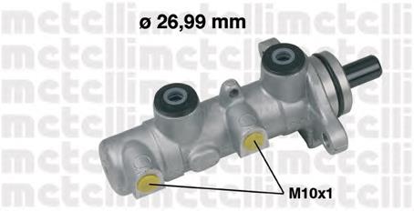 Купити 050588 Metelli Головний гальмівний циліндр