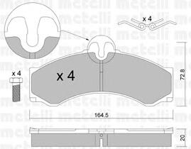 Тормозні колодки Metelli 2202620
