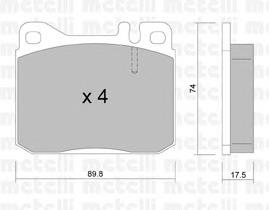 Тормозні колодки Metelli 2200111