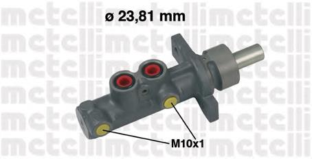 Циліндр головний гальма (Гідротормоз) Metelli 050486 ціна, від 47.26 USD