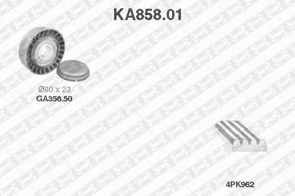 Ролик приводного ременя, паразитний KA85801 SNR