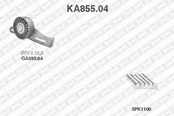 Купити KA85504 SNR Ремінь приводний, агрегатів, комплект
