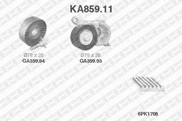 Купити KA85911 SNR Ремінь приводний, агрегатів, комплект