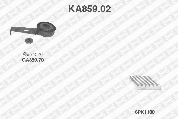 Ремінь приводний, агрегатів, комплект KPV002 Dayco