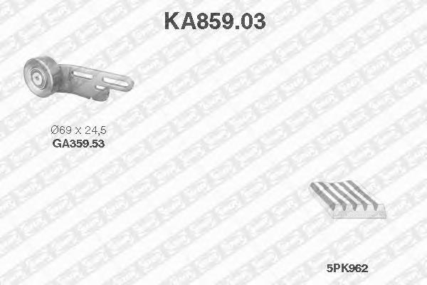 Ремінь приводний, агрегатів, комплект 119446F901 Nissan/Infiniti
