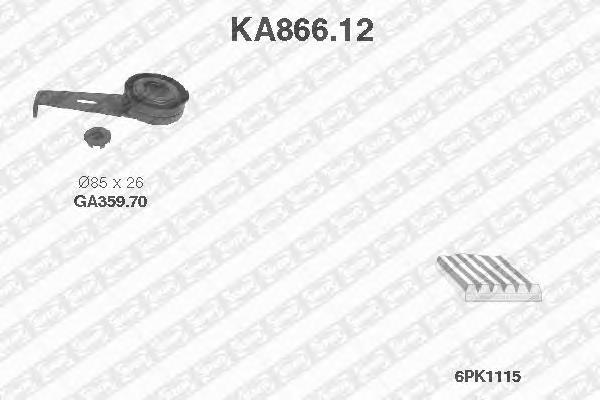 KA86612 SNR ремінь приводний, агрегатів, комплект