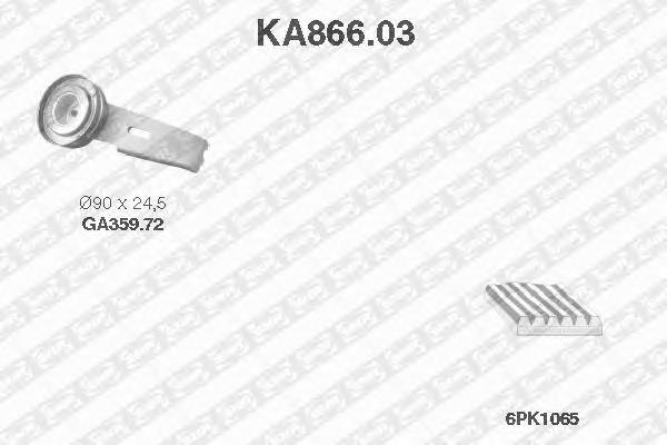 KA86603 SNR Ремінь приводний, агрегатів, комплект