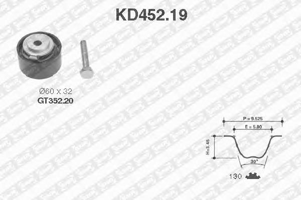 KD45219 SNR комплект грм