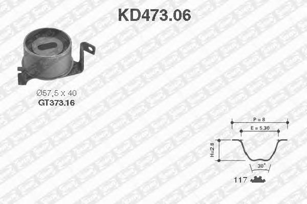 Комплект ГРМ KD47306 SNR