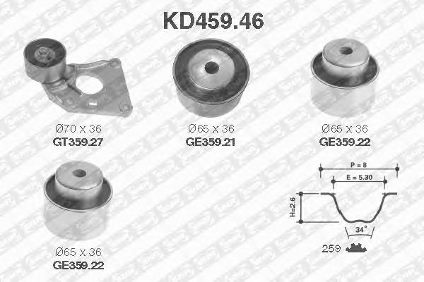 Ремкомплект ГРМ SNR KD45946