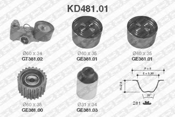 Купити KD48101 SNR ГРМ ремень