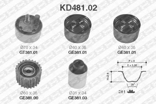 Ремкомплект ГРМ Continental/Siemens CT1058K1