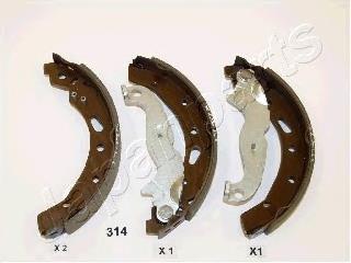 GF314AF Japan Parts колодки гальмові задні, барабанні