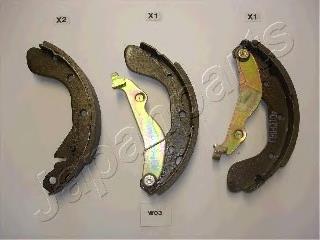 Гальма робочі задні ножні і гальмівні барабани Japan Parts GFW03AF