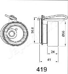 BE419 Japan Parts Ролик натягувач