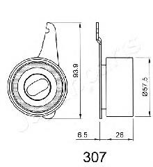 Купити BE307 Japan Parts Натягувач ременя ГРМ