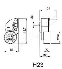Натягувач ременя ГРМ BEH23 Japan Parts