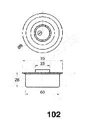 Купити BE102 Japan Parts Натяжний ролик