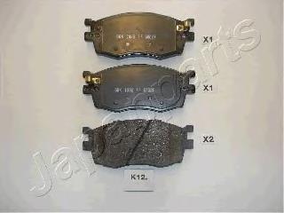 Передні тормозні колодки PAK12AF Japan Parts