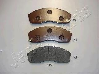 Передні тормозні колодки PAK05AF Japan Parts